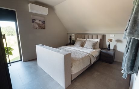 Woonkamer van het appartement - B&B Smalle Ee